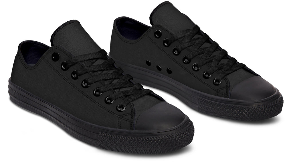 Paint It Black Low Tops (Wide)