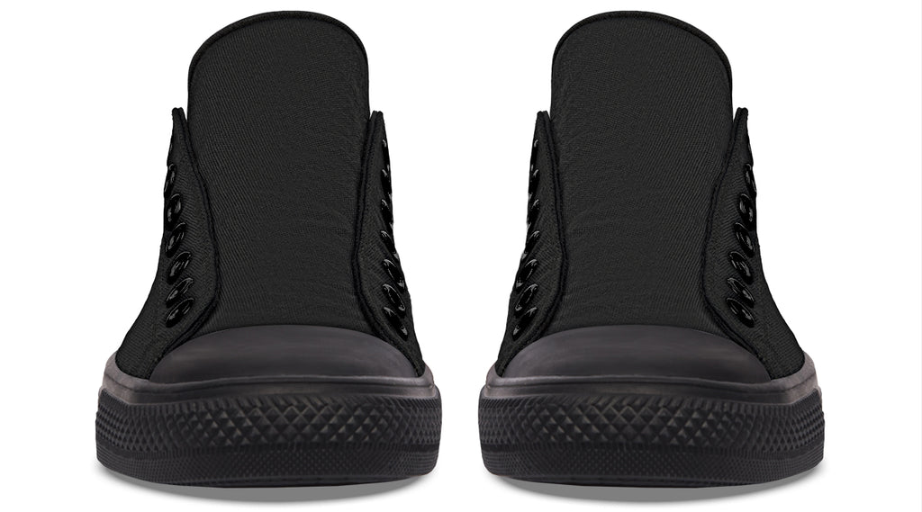 Paint It Black Low Tops (Wide)