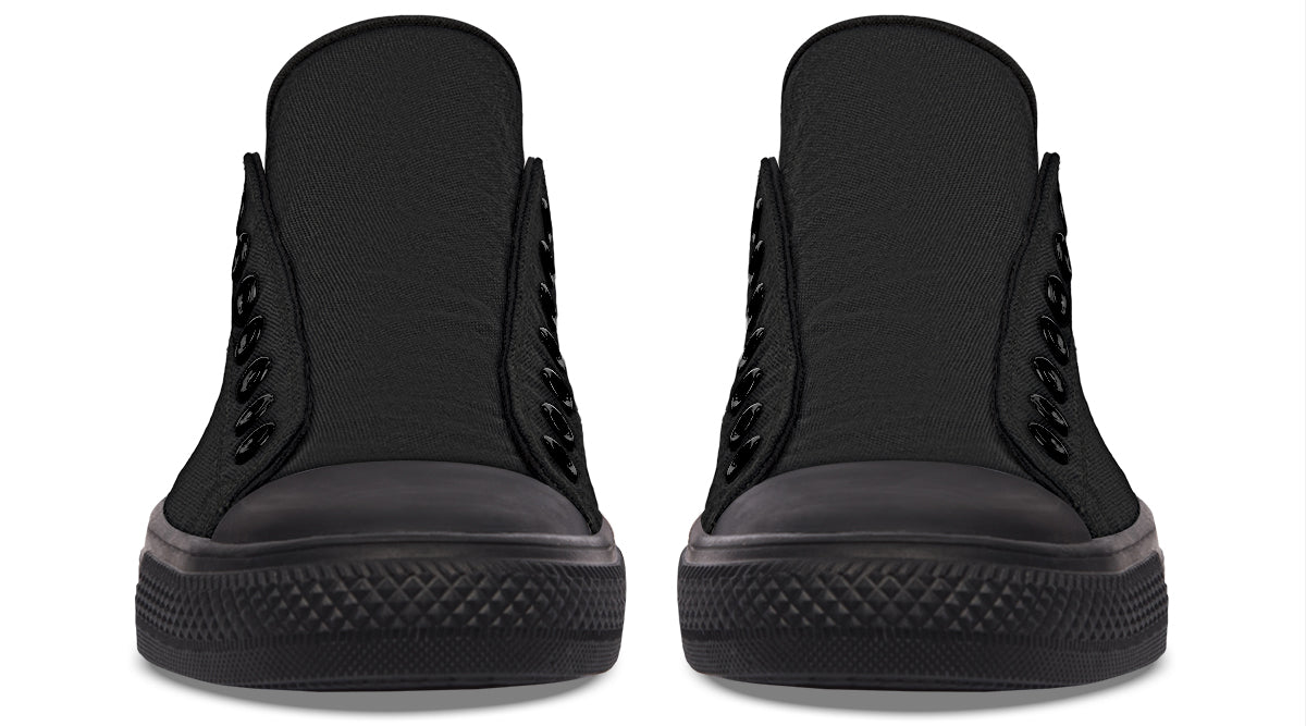 Paint It Black Low Tops (Wide)