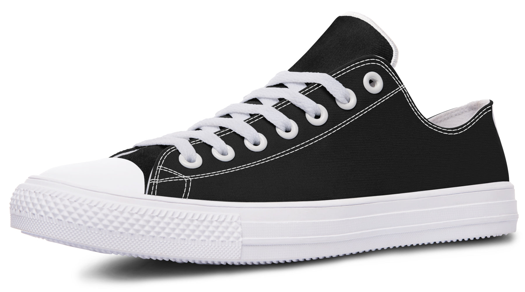 Paint It Black Low Tops (Wide)