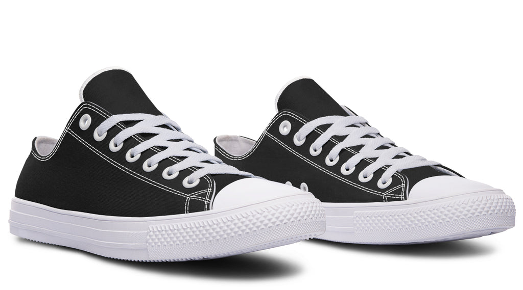 Paint It Black Low Tops (Wide)