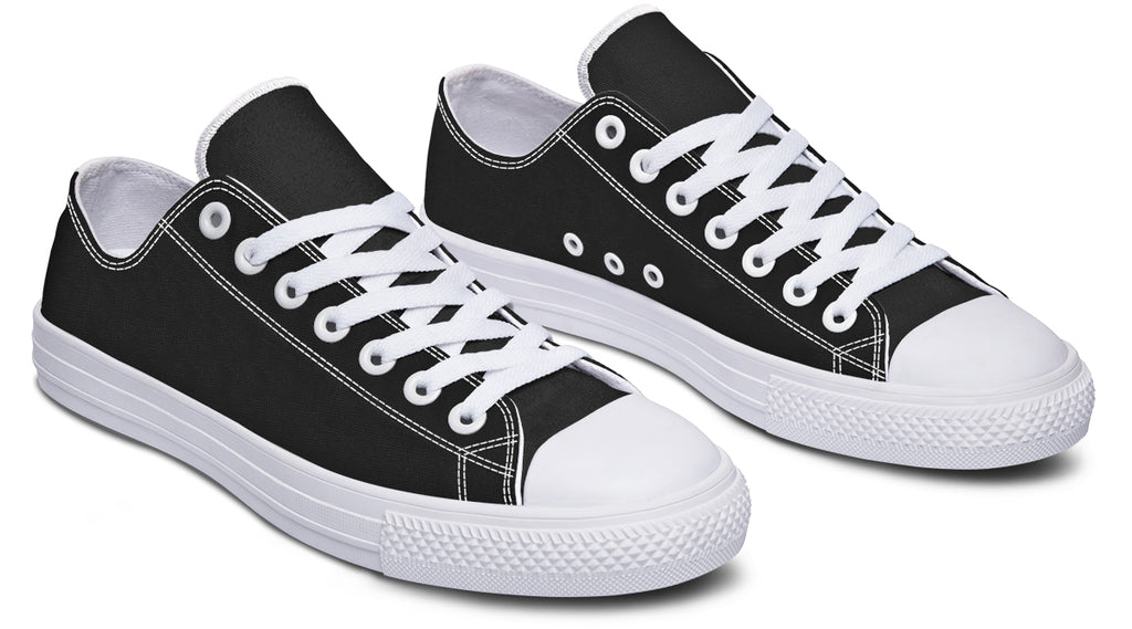 Paint It Black Low Tops (Wide)