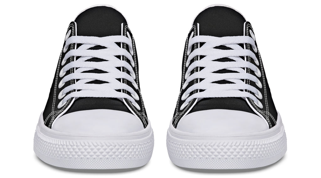 Paint It Black Low Tops (Wide)