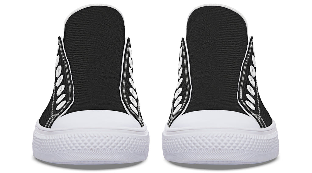 Paint It Black Low Tops (Wide)