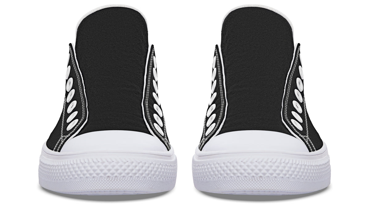 Paint It Black Low Tops (Wide)