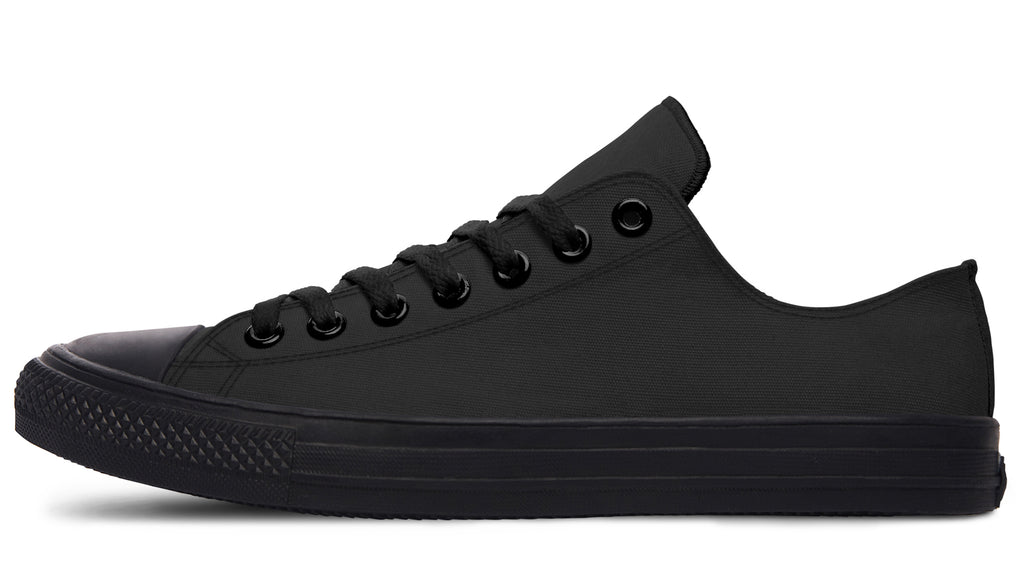 Paint It Black Low Tops (Wide)