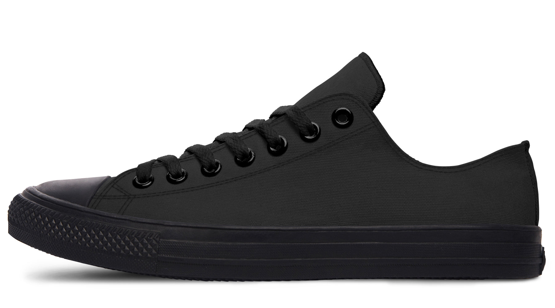 Paint It Black Low Tops (Wide)
