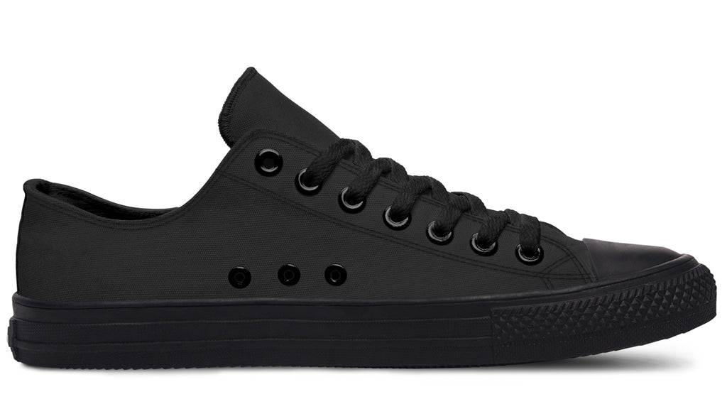 Paint It Black Low Tops (Wide)
