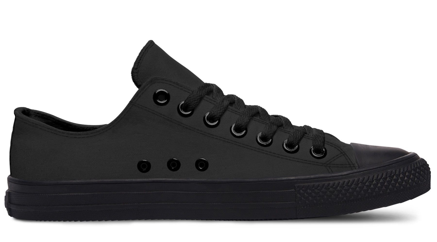 Paint It Black Low Tops (Wide)