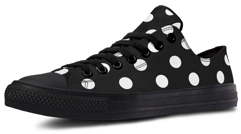 Paint It Black Polka Dot Low Tops