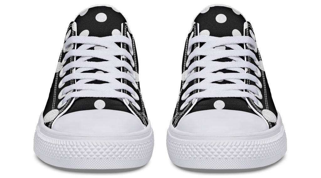 Paint It Black Polka Dot Low Tops