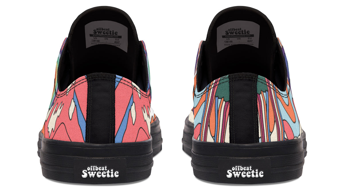 Peace And Love Low Tops - Offbeat Sweetie