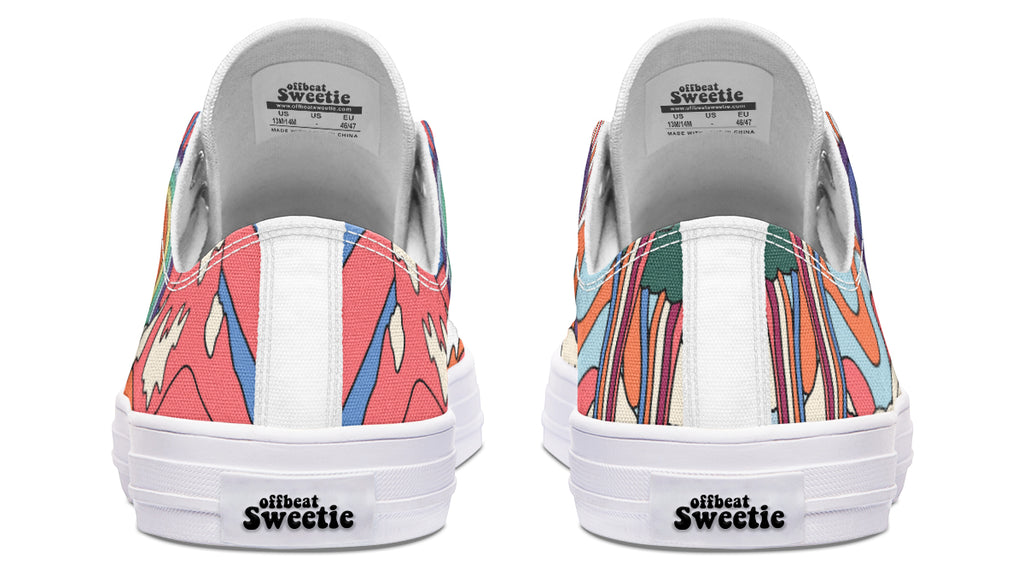 Peace And Love Low Tops - Offbeat Sweetie