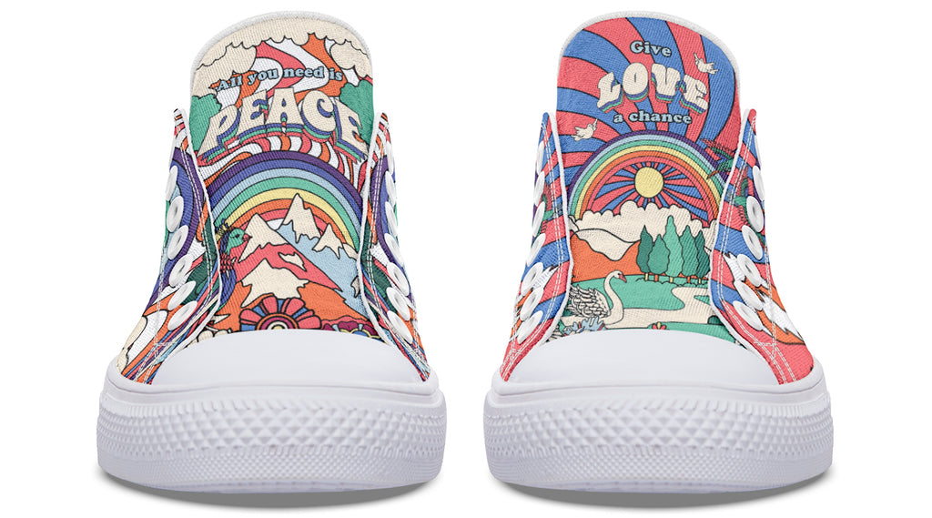 Peace and Love Low Tops (Wide)
