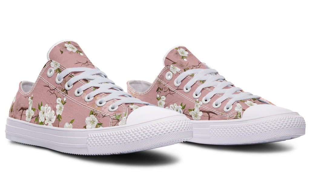 Peach Blossoms Low Tops (Wide)