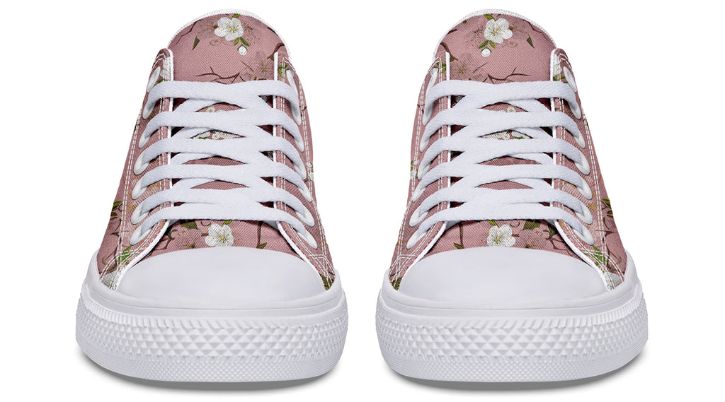 Peach Blossoms Low Tops (Wide)