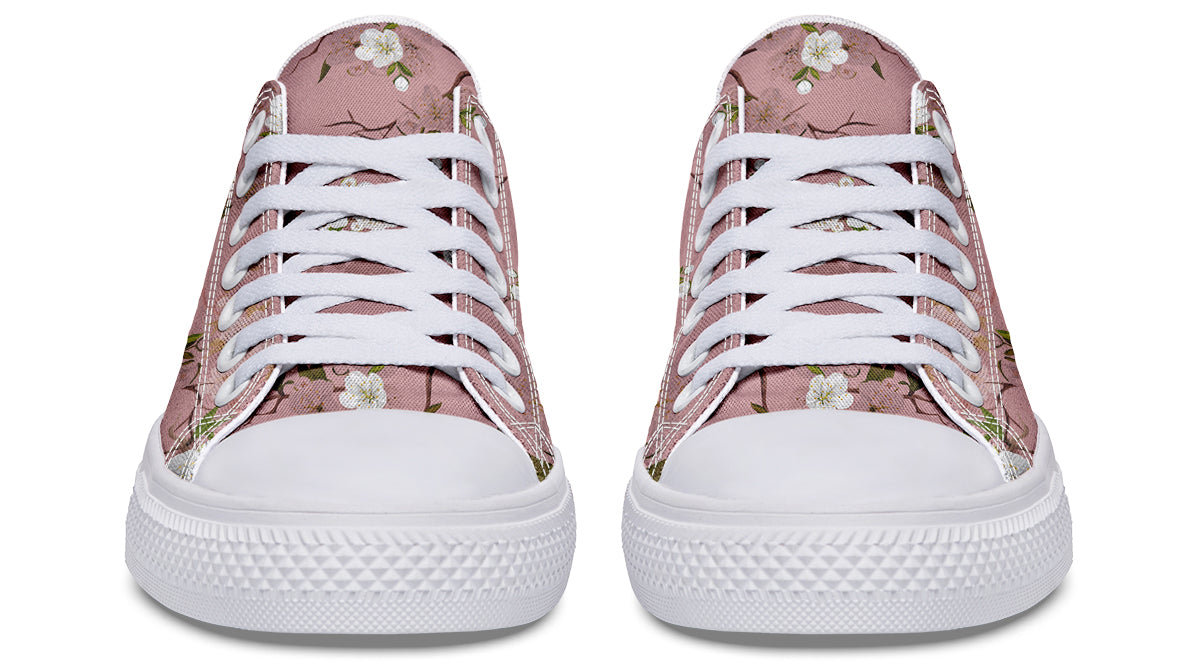 Peach Blossoms Low Tops (Wide)