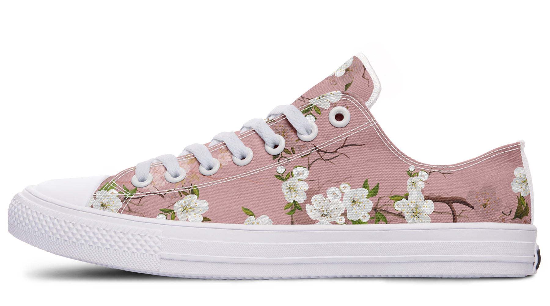 Peach Blossoms Low Tops (Wide)