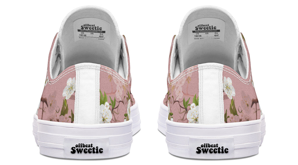 Peach Blossoms Low Tops (Wide)