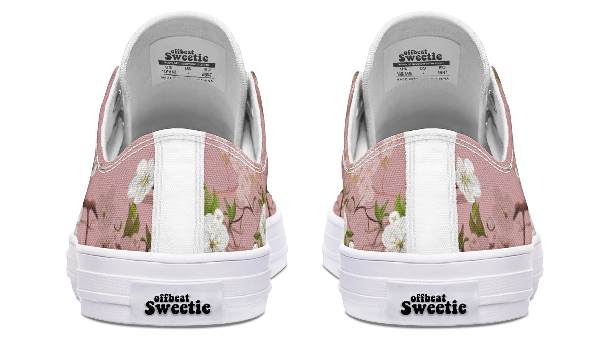 Peach Blossoms Low Tops (Wide)