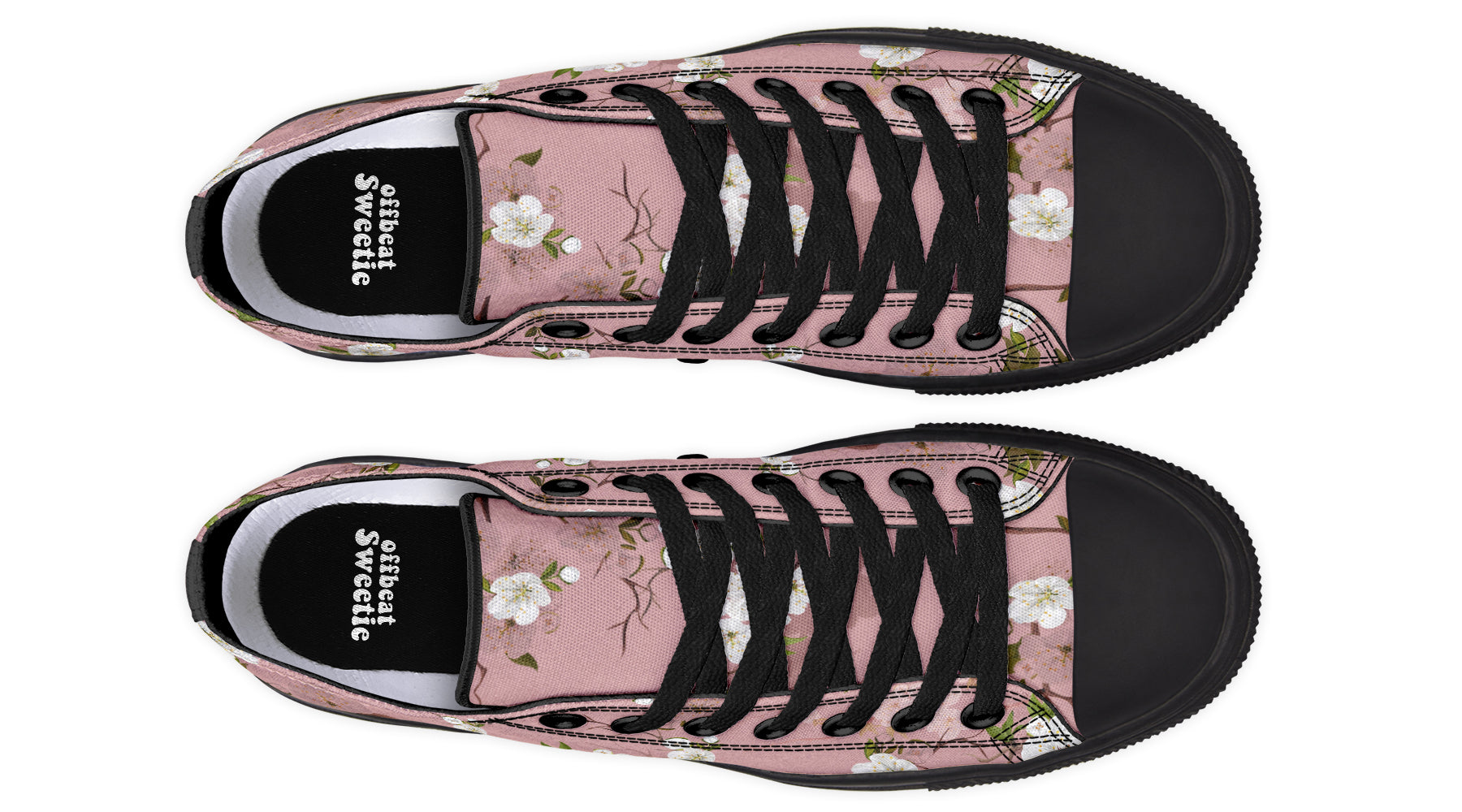 Peach Blossoms Low Tops (Wide)