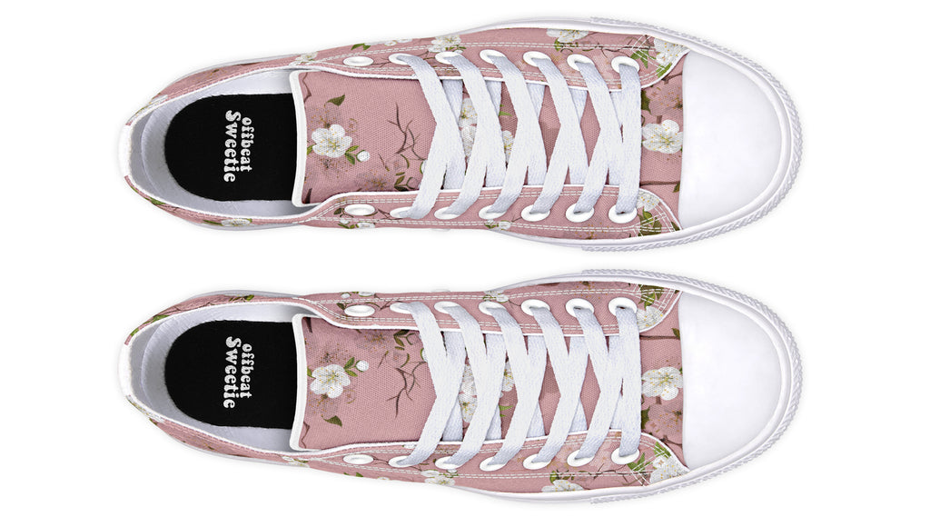 Peach Blossoms Low Tops (Wide)