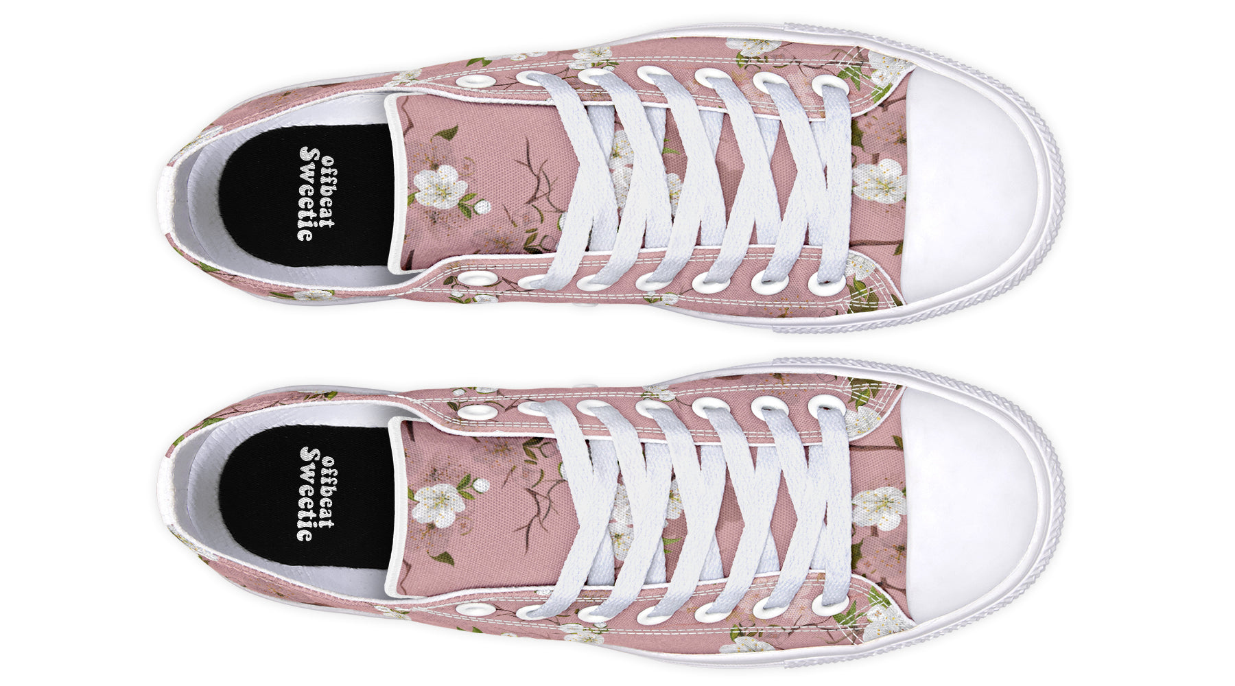 Peach Blossoms Low Tops (Wide)