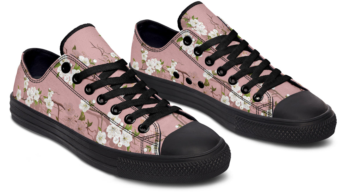 Peach Blossoms Low Tops - Offbeat Sweetie