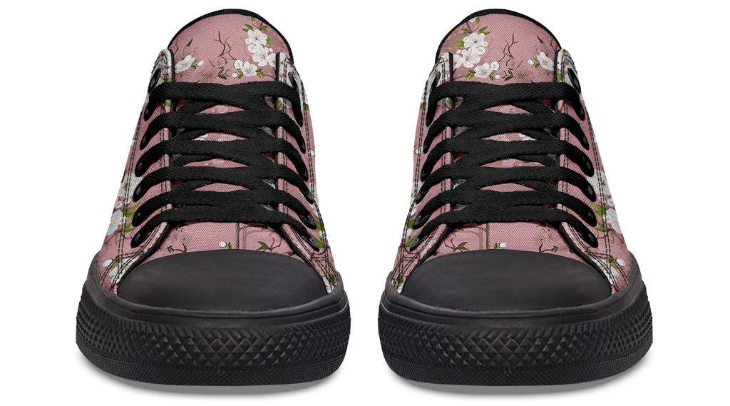 Peach Blossoms Low Tops - Offbeat Sweetie