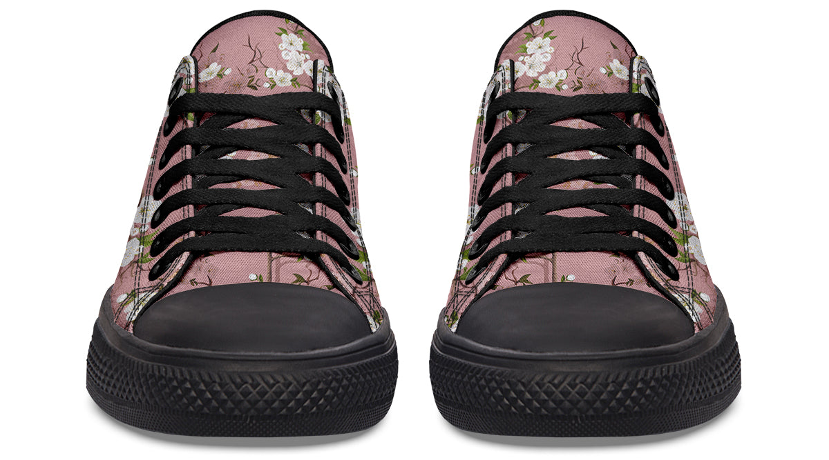 Peach Blossoms Low Tops - Offbeat Sweetie