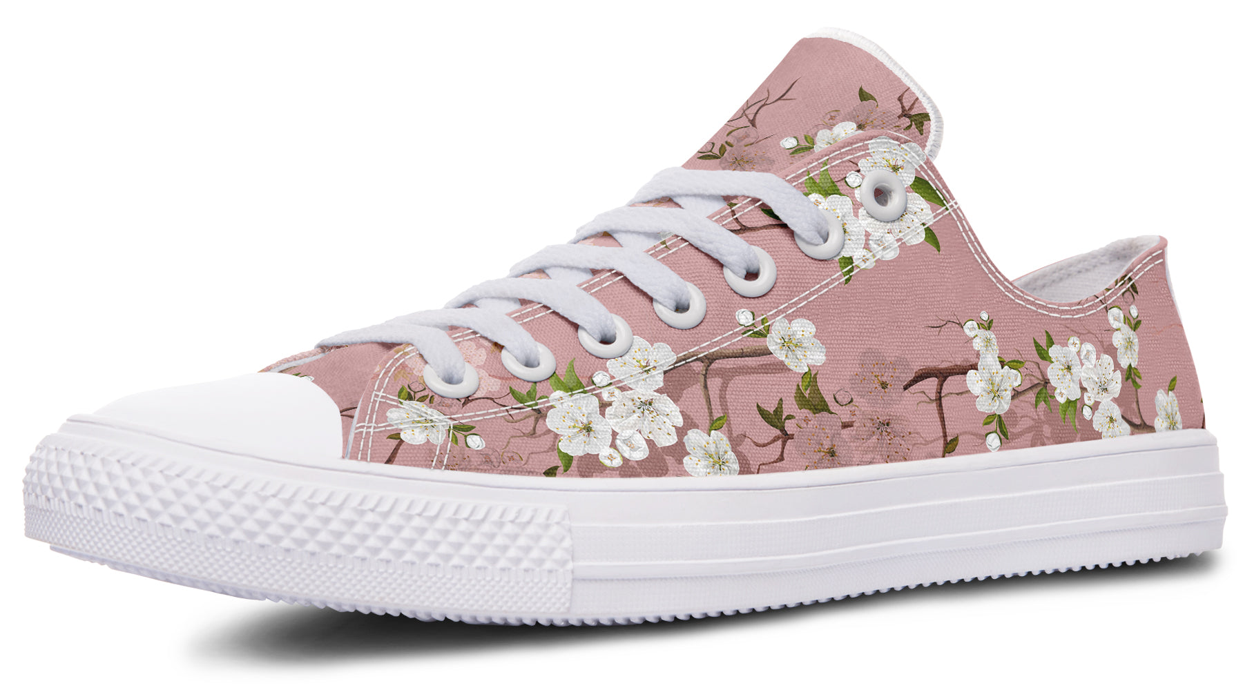 Peach Blossoms Low Tops - Offbeat Sweetie