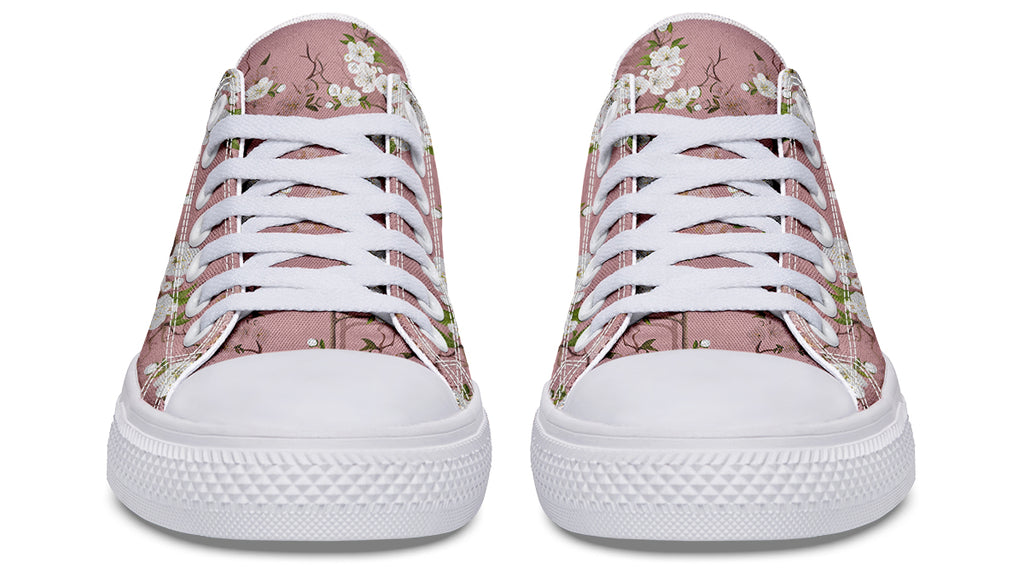 Peach Blossoms Low Tops - Offbeat Sweetie