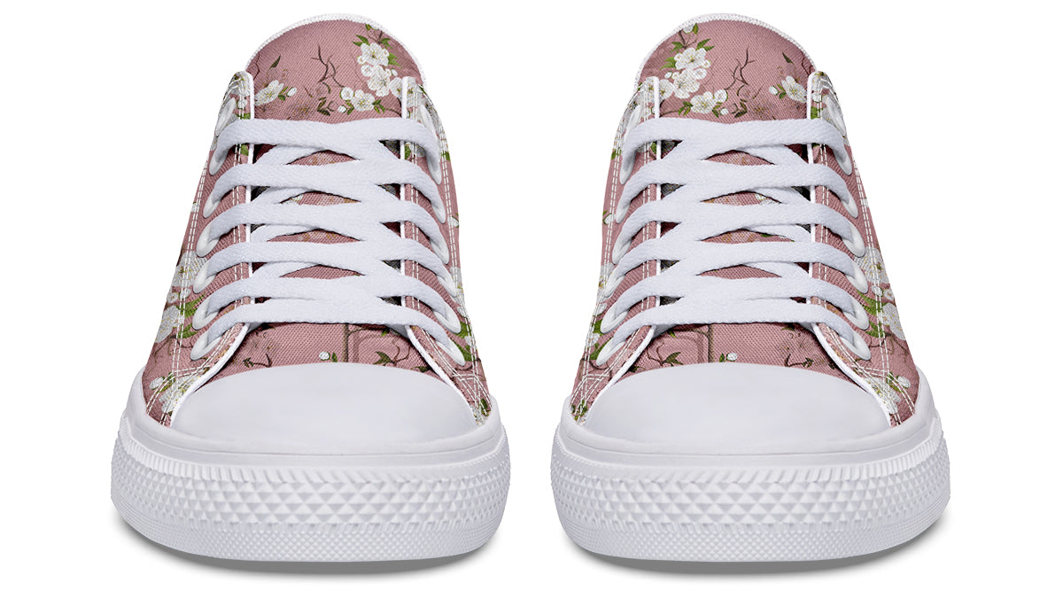 Peach Blossoms Low Tops - Offbeat Sweetie