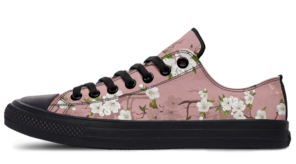 Peach Blossoms Low Tops - Offbeat Sweetie
