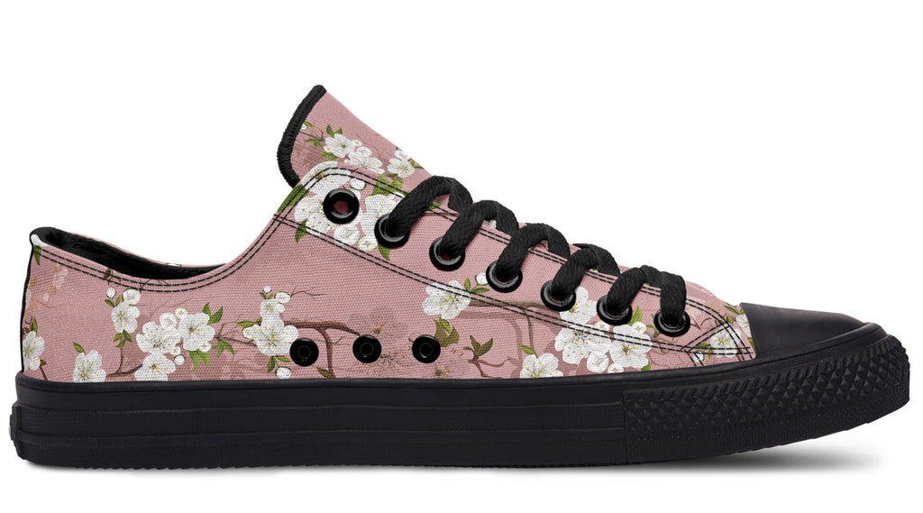 Peach Blossoms Low Tops - Offbeat Sweetie