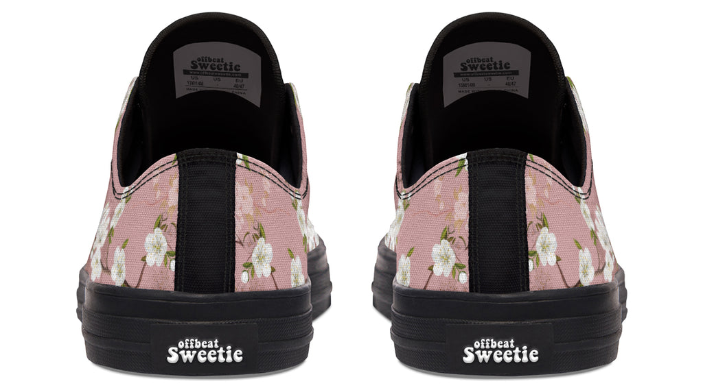 Peach Blossoms Low Tops - Offbeat Sweetie