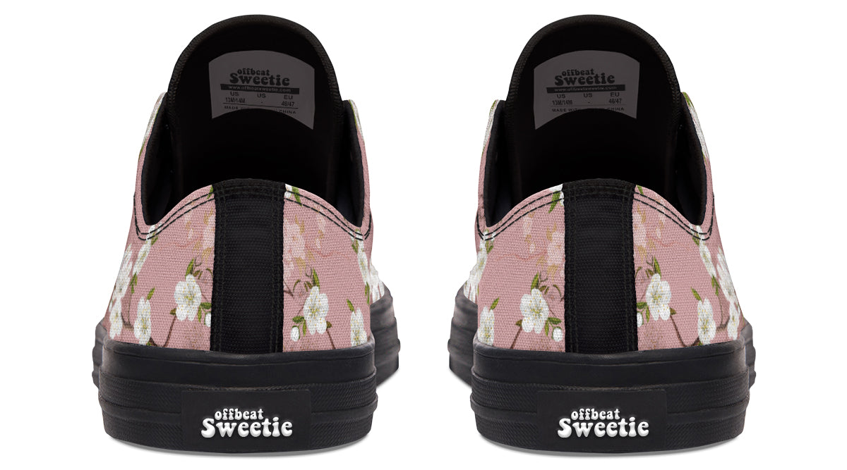 Peach Blossoms Low Tops - Offbeat Sweetie