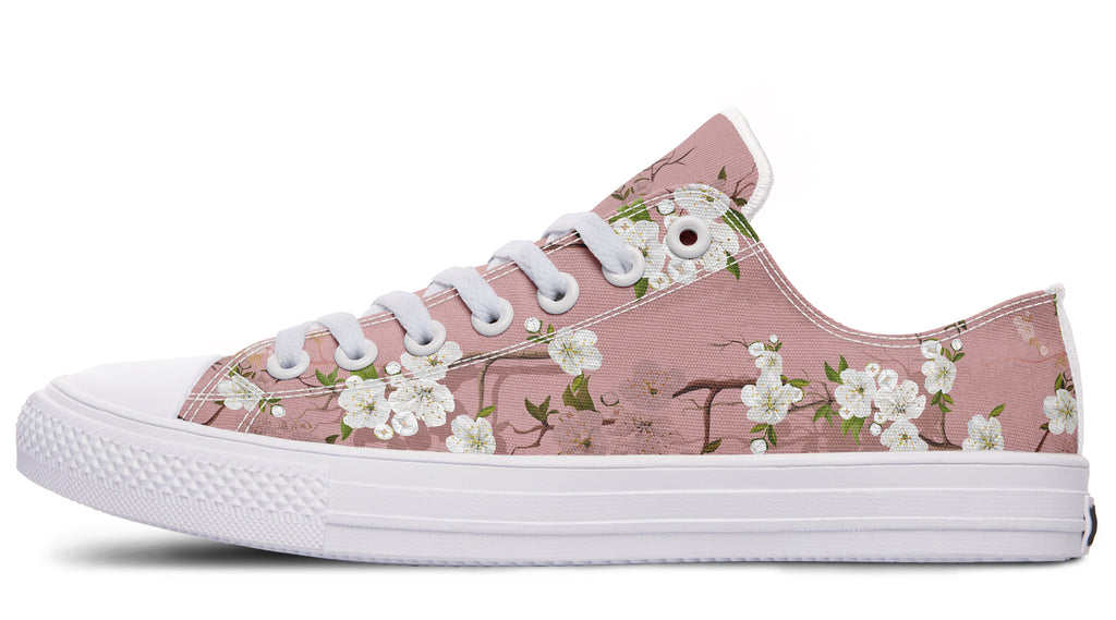 Peach Blossoms Low Tops - Offbeat Sweetie