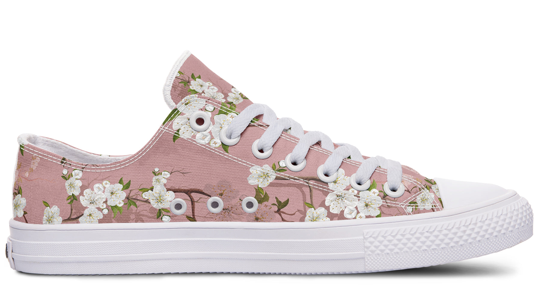 Peach Blossoms Low Tops - Offbeat Sweetie