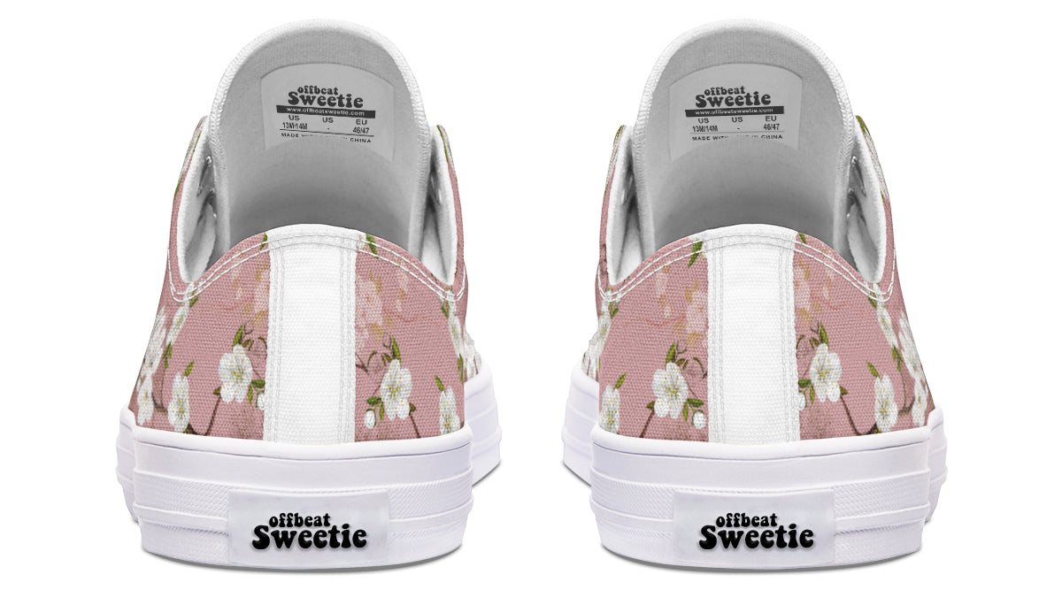 Peach Blossoms Low Tops - Offbeat Sweetie