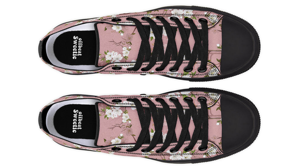 Peach Blossoms Low Tops - Offbeat Sweetie