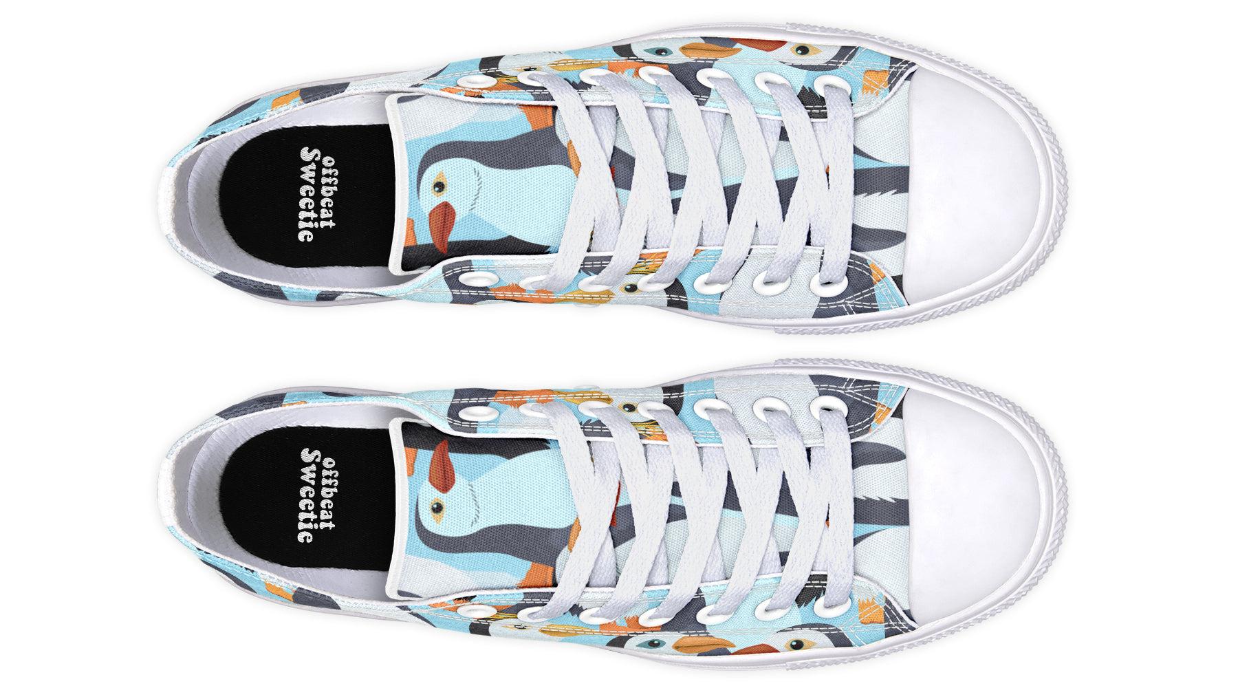 Penguin Party Low Tops (Wide)