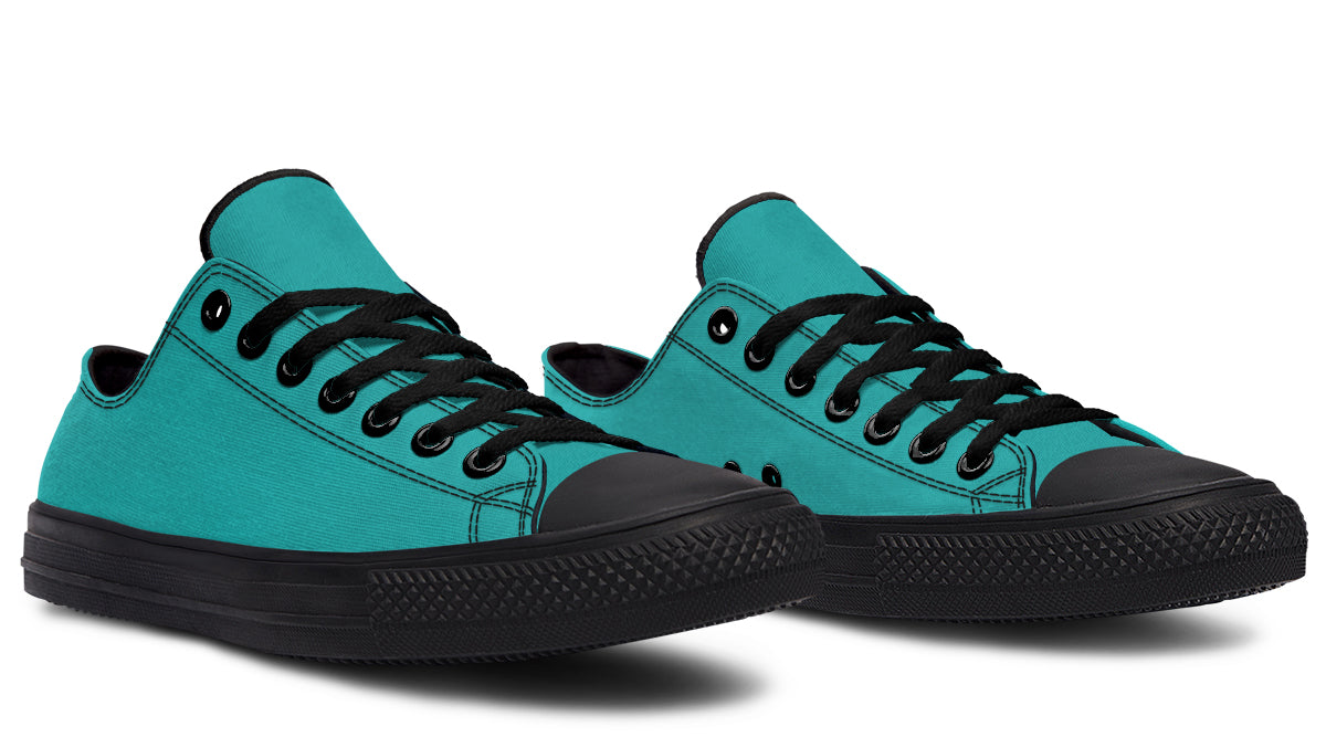 Pennyroyal Teal Low Tops (Wide)