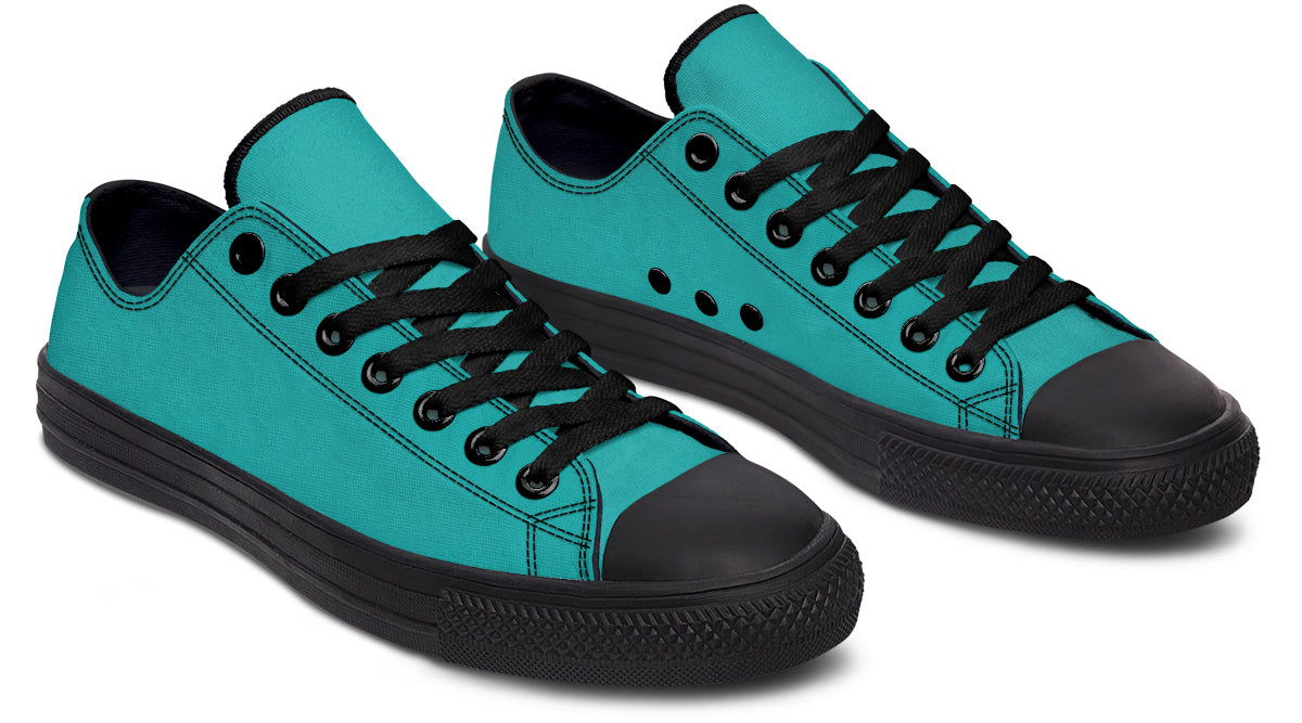 Pennyroyal Teal Low Tops (Wide)