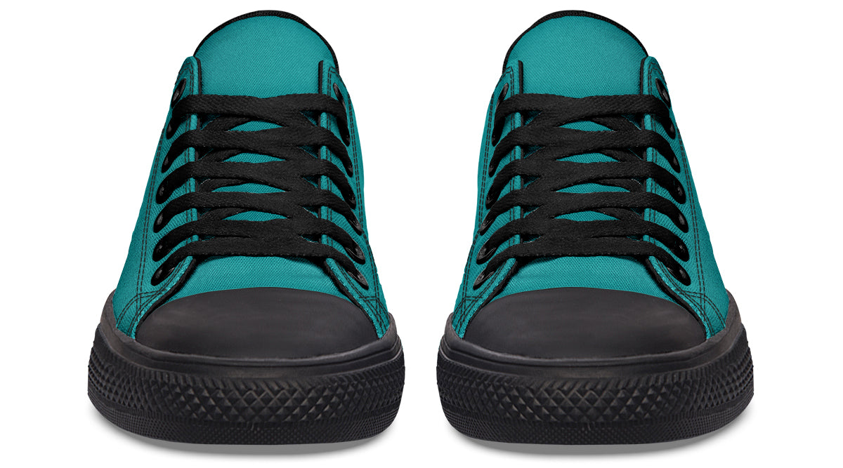 Pennyroyal Teal Low Tops (Wide)