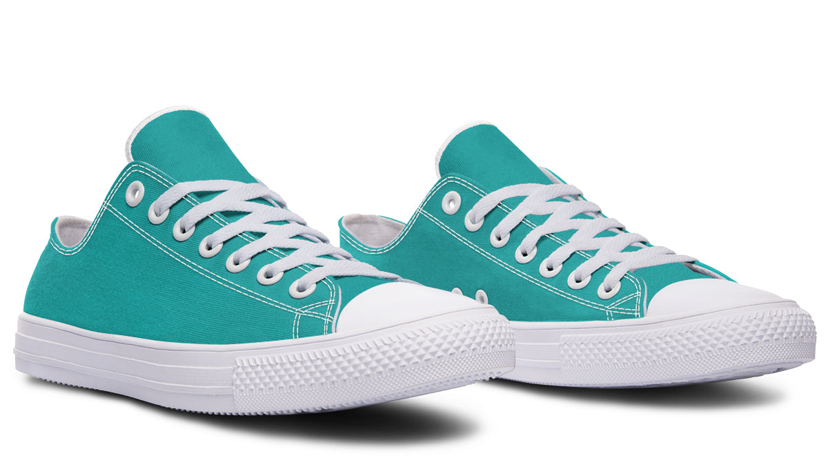 Pennyroyal Teal Low Tops (Wide)