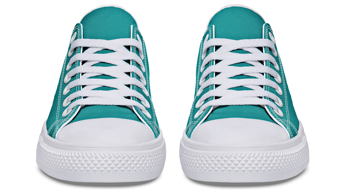 Pennyroyal Teal Low Tops (Wide)