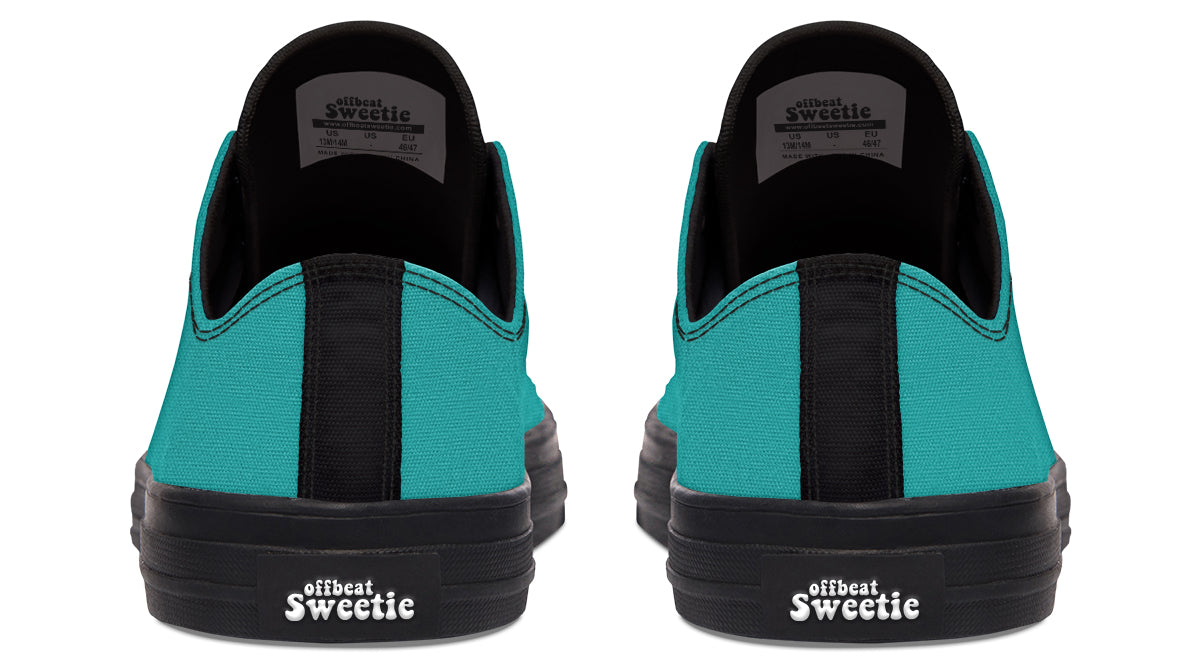 Pennyroyal Teal Low Tops (Wide)