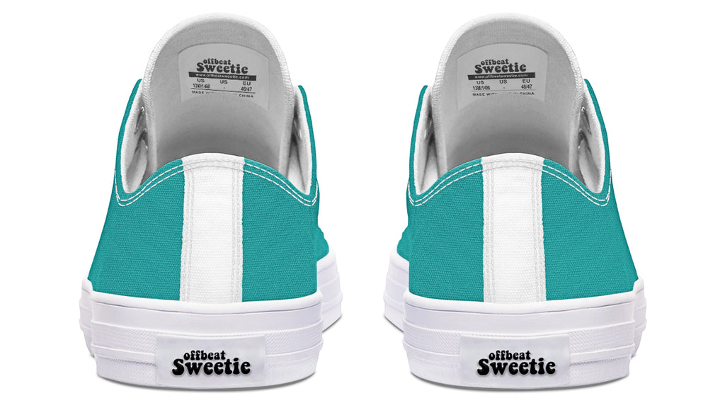 Pennyroyal Teal Low Tops (Wide)