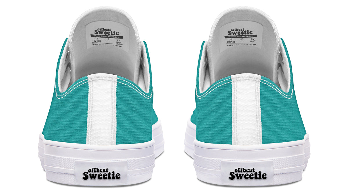 Pennyroyal Teal Low Tops (Wide)